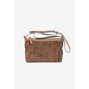 Borsa a Tracolla Morbida in Vera Pelle Scamosciata - Made in Italy - Art. 25400 - Product Image 1