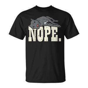 Camiseta para amantes y dueños de perros, marca Nope Lazy Pitbull Pitties - Product Image 1