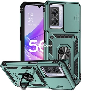 Lichicase, recién llegados, resistente al desgaste, lente deslizante, ventana, funda protectora resistente para Oppo A57 A57S <span class=keywords><strong>A77</strong></span> 5G, contraportada - Product Image 3
