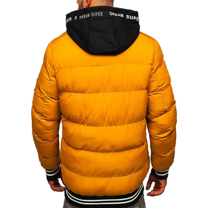 Veste matelassée d'extérieur personnalisée à capuche, de haute qualité, imperméable, coupe-vent, écologique, respirante, en polyester/nylon imprimé - Product Image 2