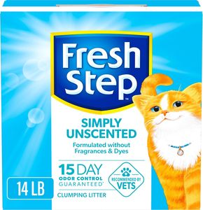 Litière agglomérante non parfumée Fresh Step Simply, litière pour chat non parfumée Fresh Step avec technologie au charbon actif, boîte de 14 lb - Product Image 4