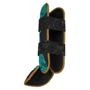 Protector de Pierna Deslizante para Béisbol Serie Creator, Color Menta/Negro |   Protección Profesional para Piernas |   Carcasa Moldeable Ambidiestra y Correa Extraíble - Product Image 4