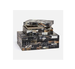 ชุดกล่องเครื่องประดับ3ขนาดที่แตกต่างกันกล่องเก็บเครื่องประดับไม้และไม้ถูพื้นสำหรับอุปกรณ์เสริมบนโต๊ะ - Product Image 6