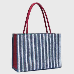 Producto de Venta caliente de alta calidad logotipo personalizado yute bolsa de compras bolsa de lona de algodón artículo personalizado estilo patrón carta promoción Aus - Product Image 2