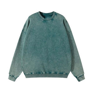 Sudaderas Personalizadas para Hombre, Estilo Básico con Lavado Ácido Intenso, Hombros Caídos, Estilo Urbano, 100% Algodón para Invierno, Precio Económico, OEM - Product Image 1