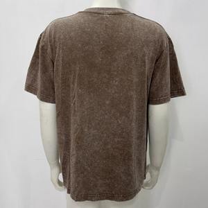 T-shirt Homme Vintage Oversize de Qualité Supérieure, Grammage Lourd, Délavé à l'Acide, avec Logo Personnalisé Imprimé sur Demande, Coupe Épaules Tombantes, Meilleure Taille pour Homme - Product Image 2