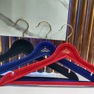 "Luxury Velvet <b>Coat</b> Garment Hangers <b>with</b> Swivel <b>Hook</b> - Soft Touch, Space-Saving, Prevents <b>Coat</b> Damage - Product Image 1