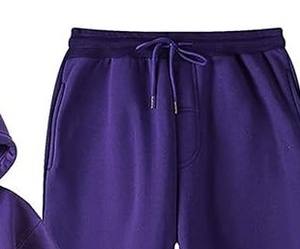 Nouveaux ensembles de survêtements d'hiver pour hommes, à capuche, unis, chauds, 100% coton, de haute qualité, OEM, vente en gros, vêtements de sport et de course - Product Image 5