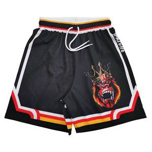 Pantalones Cortos Deportivos de Malla de Poliéster de Alta Calidad para Hombre, Transpirables, de Secado Rápido, Impermeables, con Logotipo Personalizado, Bolsillos Sólidos - Product Image 2