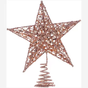 Albero stella di natale per <span class=keywords><strong>la</strong></span> decorazione della casa 2025 In molti nuovi colori stelle. Stella dorata splendente dell'albero per le decorazioni della festa di natale - Product Image 1