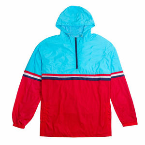 Chaqueta Cortavientos de Invierno Reversible de Nailon con Bloques de Color Personalizados, Impermeable, para Correr, con Capucha, para Hombre, Informal, con Bordado y Cremallera - Product Image 5