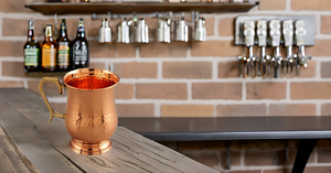 Hammered Golden Brass Moscow Mule Beer Glasses No Lining Brass Stein Glass Type Classic Pure Solid 18 Oz Unique <b>Mug</b> 18 Ounce - Product Image 2