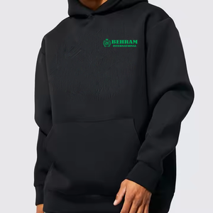 Sweat-shirt à capuche uni personnalisé pour homme, 100% coton, molleton épais et lourd / French Terry, séchage rapide - Product Image 5