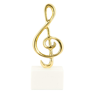 Artículo de decoración de latón de alta calidad, símbolo de música, artesanías espetuculares, soporte de mármol, proveedor mayorista - Product Image 1