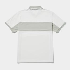 Uniforme Polo Shirt Bulk Supplie rWhite and Grey Contraste Polo Shirt Equipo deportivo Uniforme Polo Venta al por mayor Pedidos OEM - Product Image 1