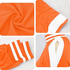 Ensemble 2 pièces pour femmes tenues décontracté revers demi-fermeture éclair sweats et pantalons à jambes larges ensembles de survêtement - Product Image 5