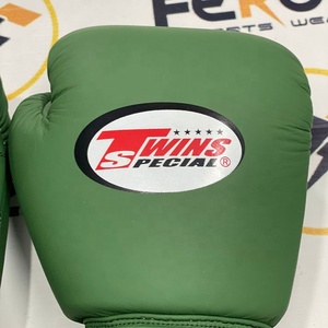 Wholesale Cheap Price Personalized Twins Matt Green Customized Boxing Muay Thai Gloves Professional Sparring Mixed Martial Arts - Product Image 3