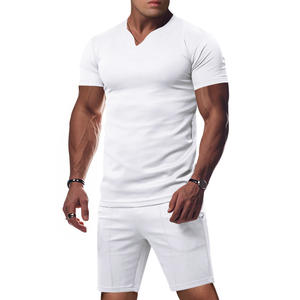 Completo Sportivo da <span class=keywords><strong>Uomo</strong></span> PASUXI a Rapida Asciugatura, Set Estivo Casual con T-Shirt e Pantaloncini, Tuta da Ginnastica, <span class=keywords><strong>Abbigliamento</strong></span> Sportivo Maschile - Product Image 3