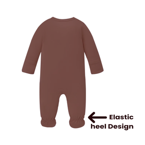 2025 Venta caliente Super suave sólido mameluco Mono para niños pequeños bebé Footie con botones a presión - Product Image 4