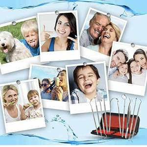 Dental Tooth Cleaning <b>Kit</b> Dentist Scraper Pick Tool Calculus <b>Plaque</b> Flos <b>Remover</b>, German Steel Instruments, By Zarnab Surgical - Product Image 6