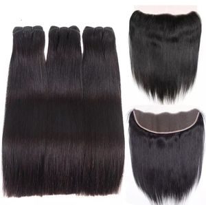 Doble dibujado vietnamita virgen cabello humano 12A grado hueso recto Vietnam extensión del cabello humano, paquete de pelo vietnamita crudo - Product Image 6