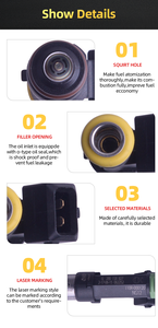 หัวฉีดน้ำมันเชื้อเพลิง CNG แบบไหลสูง DEFUS 1700CC รุ่น 0280158827 หัวต่อ EV1 สำหรับ Fiat Opel Zafira Astra VW Golf IV Iveco CNG <span class=keywords><strong>NGV</strong></span> Dual - Product Image 5