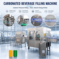 Ligne de machines automatiques de remplissage et de sertissage pour canettes de bière gazeuse, de soda et de boissons non alcoolisées