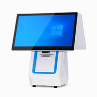 Système de point de vente à double écran tactile réactif, terminal moderne pour entreprise, ordinateur de point de vente tout-en-un