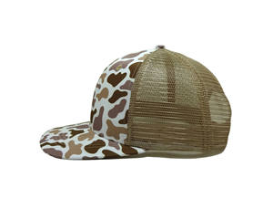 Sombrero de camionero de 6 paneles de camuflaje con impresión digital promocional con logotipo personalizado, espalda de malla de alta calidad, tamaño ajustable para adultos - Product Image 4