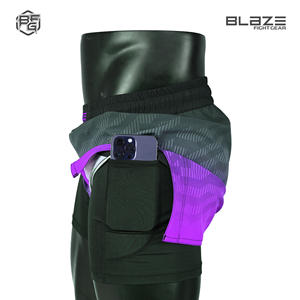 High Street Men's 6XL MMA Shorts Impresión por sublimación personalizada BJJ Jiujitsu Grappling Gym Run Wear Stretch Patrón de impresión digital - Product Image 2