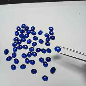 Xingguang จิวเวลรี่ลูกปัดสปินเนลรูปไข่ทรงรีสีน้ำเงิน #113สี - Product Image 4