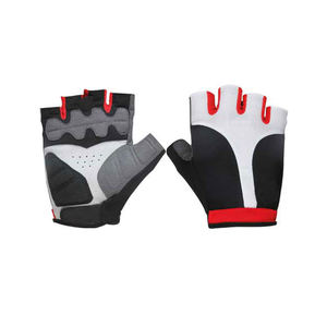 Lo último en guantes de Ciclismo de medio dedo con almohadilla de gel antideslizante, guantes deportivos de cuero transpirable con servicio OEM para carreras - Product Image 1
