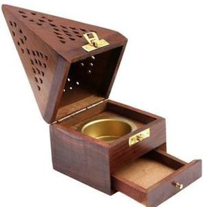Premium Handmade <b>Incense</b> Cones and Bakhoor Holder <b>Box</b> & Ash Catcher Artisnal Indian Quality Factory Price Model No- 2 - Product Image 4