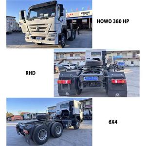 Camion tracteur d'occasion Howo 380HP 6x4 RHD Euro 2 Diesel Transmission Automatique Camion Lourd à Conduite à Droite Tête de Tracteur - Product Image 3