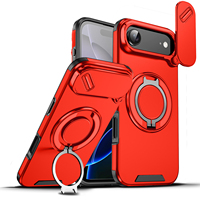 Anneau magnétique support de support antichoc pour caméra coulissante couverture arrière pour iPhone 17 Air 14Pro Max 360 téléphone portable protecteur de téléphone portable