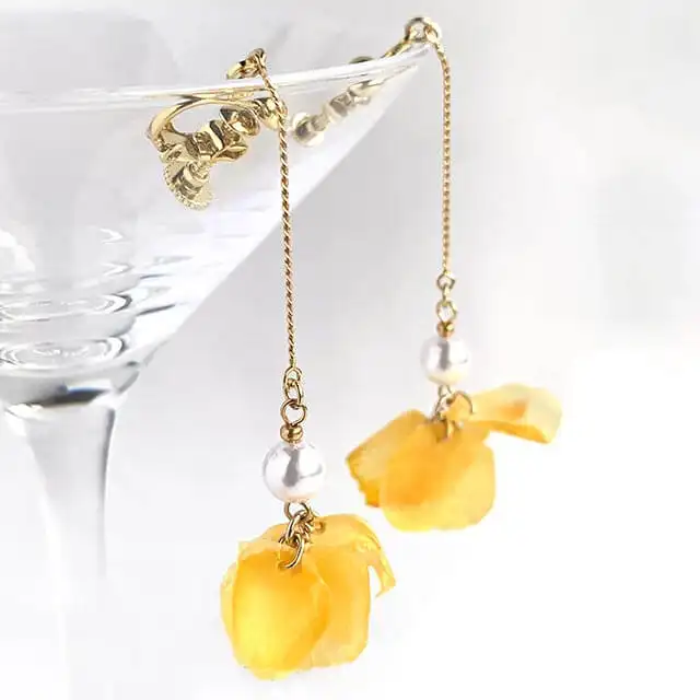The perfect scale accessory for go out earrings trendy fish leather gold plated earrings made in japan earings wholesale