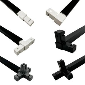 25x25mm ống vuông phù hợp khuỷu tay nhựa ba chiều Ống Vuông cố định doanh lưu trữ Kệ kết nối - Product Image 3