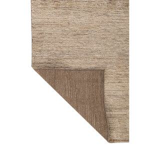 พรมขนสัตว์ถักมือสีเบจน้ำตาลขนาดใหญ่รูปทรงสี่เหลี่ยมผืนผ้าสำหรับตกแต่งห้องนั่งเล่น พรมปูพื้นสีพื้นสำหรับทางเดิน - Product Image 5