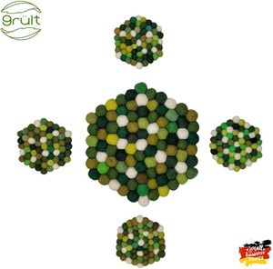 Classic Style Decorative Felt Ball <b>Table</b> <b>Coaster</b> Beast Design Tableware for Parties and Other Functions - Product Image 5