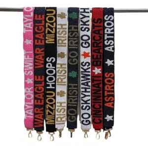 Sangles de sac à main en perles de style bohème de luxe, imperméables, ethniques, avec des perles de style étoiles, poignées de sac à main, ceinture - Product Image 3