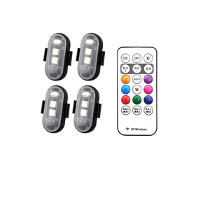 Wireless LED Strobe <b>Lights</b> <b>Remote</b> <b>Control</b> 8 Colors USB Charging Waterproof Bumper Mount 1 Year Warranty for Car Motorcycle Drone - Product Image 1