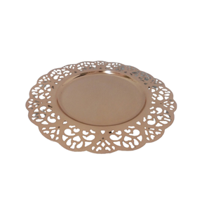 Vente chaude Fer Plaque Ronde Blanc Couleur Grande Taille Plat Et Plateau Pour Servir La Maison Et La Cuisine Ware Décoratif - Product Image 2