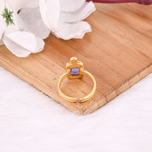 925อัญมณีแทนซาไนต์สีเงินแท้สีเหลืองชุบทองปรับได้เครื่องประดับแหวนของขวัญสำหรับเพื่อนเจ้าสาว - Product Image 6