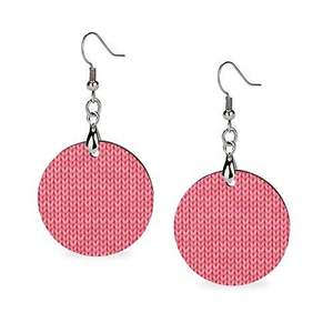 Conjunto de pendientes hechos a mano para hombre, diseño estampado de madera, moda al por mayor, ropa de fiesta, soporte para todas las estaciones - Product Image 4