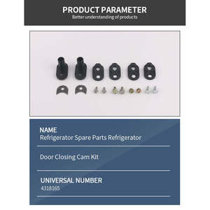 Kit de came de fermeture de porte de <span class=keywords><strong>réfrigérateur</strong></span> compatible <span class=keywords><strong>Whirlpool</strong></span> 4318165, <span class=keywords><strong>pièces</strong></span> de rechange <span class=keywords><strong>pour</strong></span> usage domestique, remplace AP3103517 et 1104788 - Product Image 2