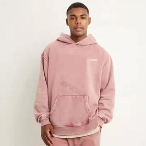 Ondra เสื้อสเวตเตอร์ลำลองมีฮู้ดของผู้ชาย, เสื้อแฟชั่นแขนยาวผ้าฟลีซแบบสวมหัวมีกระเป๋า - Product Image 1