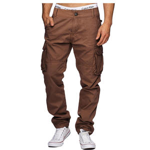 Pantalon cargo ample à poches multiples personnalisé pour hommes pantalon de survêtement décontracté jambe large pantalon ample Streetwear vêtements pour hommes - Product Image 1