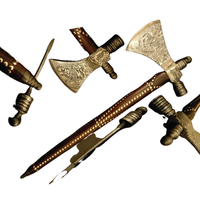 Smith özel el dövme Viking balta doutdoor ss çelik aracı açık kamp için endüstriyel sınıf Hatchet ve kapak ile