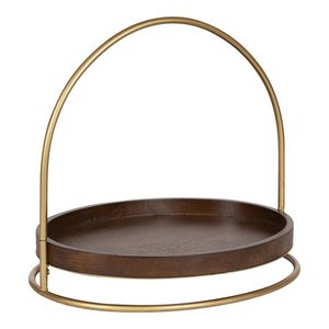 Bandeja Decorativa Ovalada para Mesa de Café, Bandeja para Servir Alimentos y Postres con Asas, Bandeja de Madera Decorativa Hecha a Mano con Asa - Product Image 2