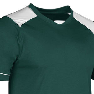 Camiseta de fútbol transpirable de secado rápido impermeable 100% poliéster cuello redondo para adultos con logotipo personalizado-Ropa deportiva al aire libre - Product Image 3